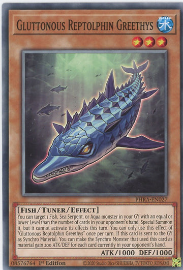PHRA-EN027 - Gluttonous Reptolphin Greethys - Common - Phantom Rage
