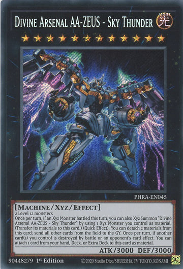 PHRA-EN045 - Divine Arsenal AA-ZEUS - Sky Thunder - Secret Rare - Phantom Rage