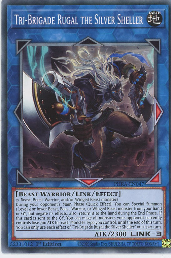 PHRA-EN047 - Tri-Brigade Rugal the Silver Sheller - Common - Effect Link Monster - Phantom Rage