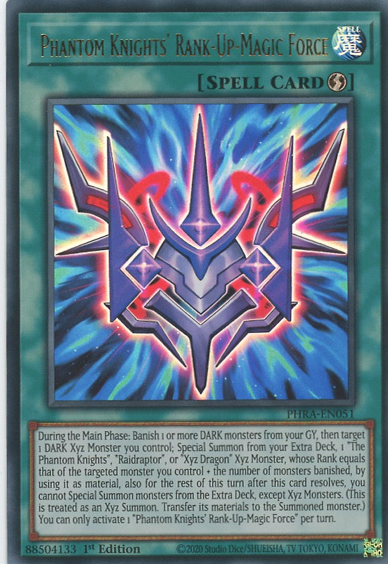 PHRA-EN051 - Phantom Knights' Rank-Up-Magic Force - Ultra Rare - Quick-Play Spell - Phantom Rage