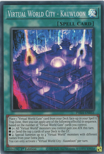 PHRA-EN055 - Virtual World City - Kauwloon - Super Rare - Phantom Rage