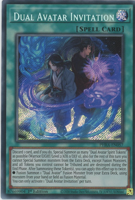 PHRA-EN057 - Dual Avatar Invitation - Secret Rare - Normal Spell - Phantom Rage