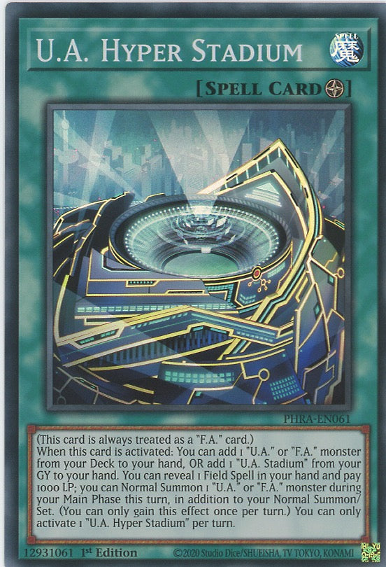 PHRA-EN061 - U.A. Hyper Stadium - Super Rare - Field Spell - Phantom Rage