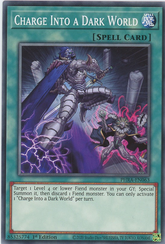 PHRA-EN063 - Charge Into a Dark World - Common - Normal Spell - Phantom Rage