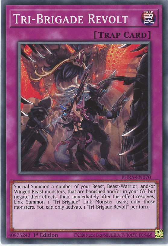 PHRA-EN070 - Tri-Brigade Revolt - Common - Normal Trap - Phantom Rage