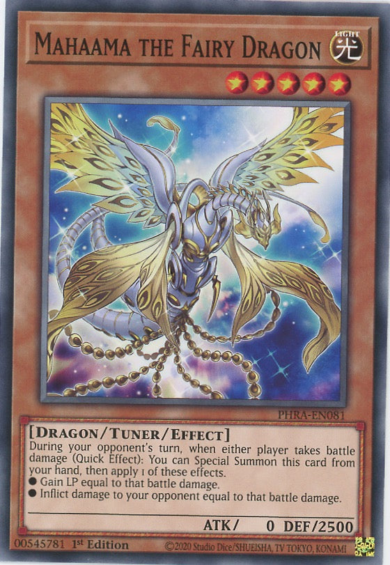 PHRA-EN081 - Mahaama the Fairy Dragon - Common - Effect Tuner monster - Phantom Rage