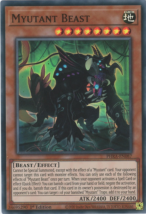 PHRA-EN087 - Myutant Beast - Super Rare - Effect Monster - Phantom Rage