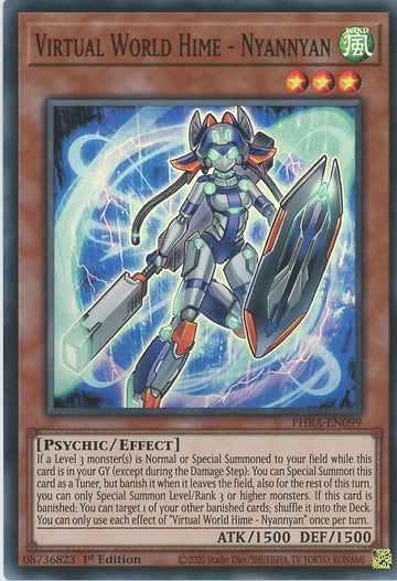 PHRA-EN099 - Virtual World Hime - Nyannyan - Super Rare - Phantom Rage