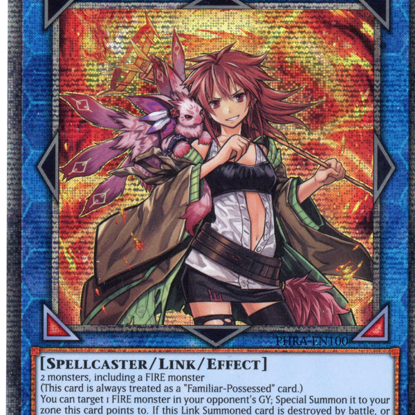 charmer link monsters PHRA-EN100 - Hiita the Fire Charmer, Ablaze - Starlight Rare