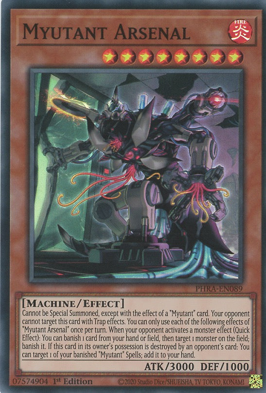 PHRA-EN089 - Myutant Arsenal - Super Rare - Effect Monster - Phantom Rage