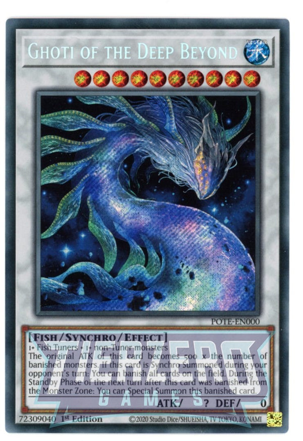 POTE-EN000 - Ghoti of the Deep Beyond - Secret Rare - Effect Synchro Monster - Power of the Elements