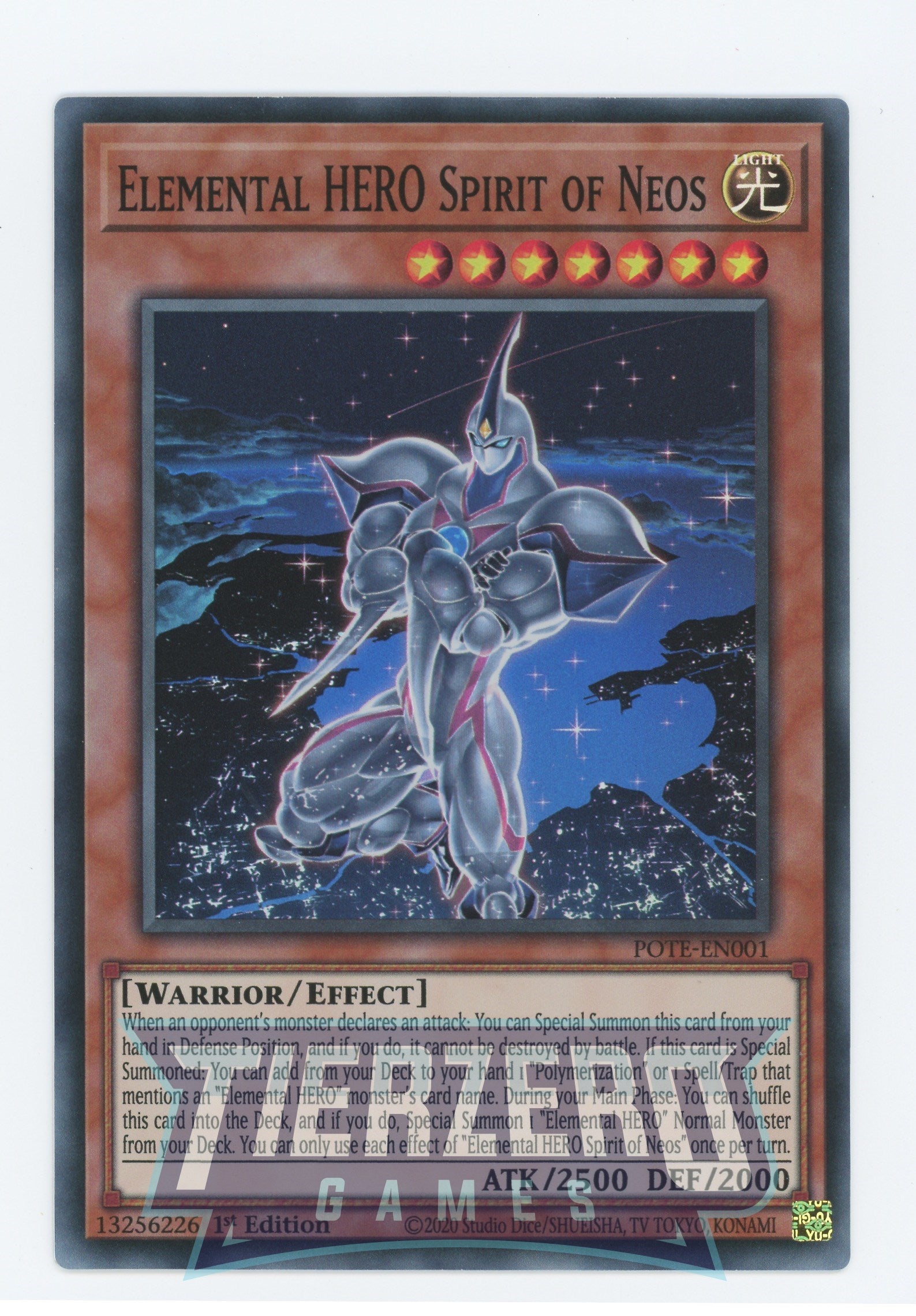 POTE-EN001 - Elemental HERO Spirit of Neos - Super Rare - Effect Monster - Power of the Elements