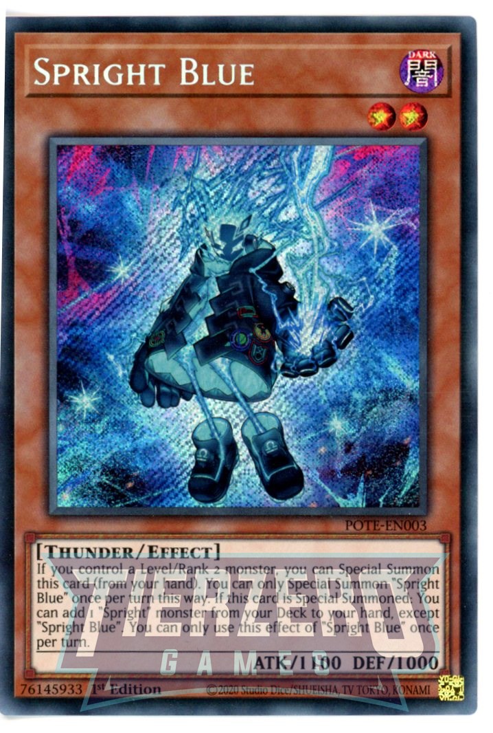 POTE-EN003 - Spright Blue - Secret Rare - Effect Monster - Power of the Elements