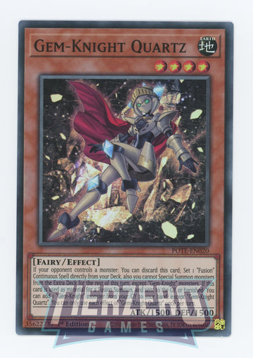 POTE-EN020 - Gem-Knight Quartz - Super Rare - Power of the Elements