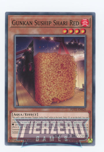 POTE-EN026 - Gunkan Suship Shari Red - Common - Power of the Elements