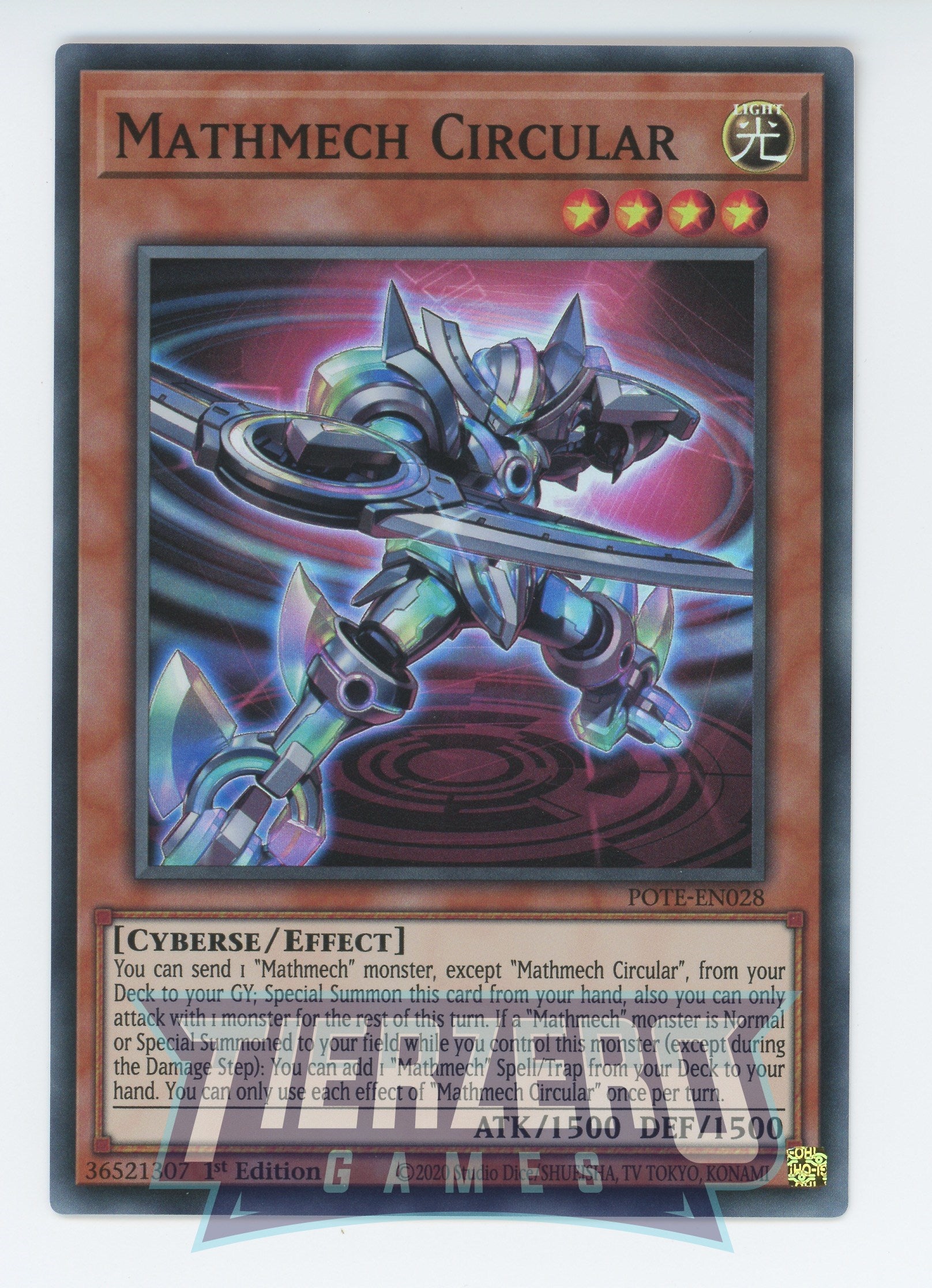 POTE-EN028 - Mathmech Circular - Super Rare - Effect Monster - Power of the Elements