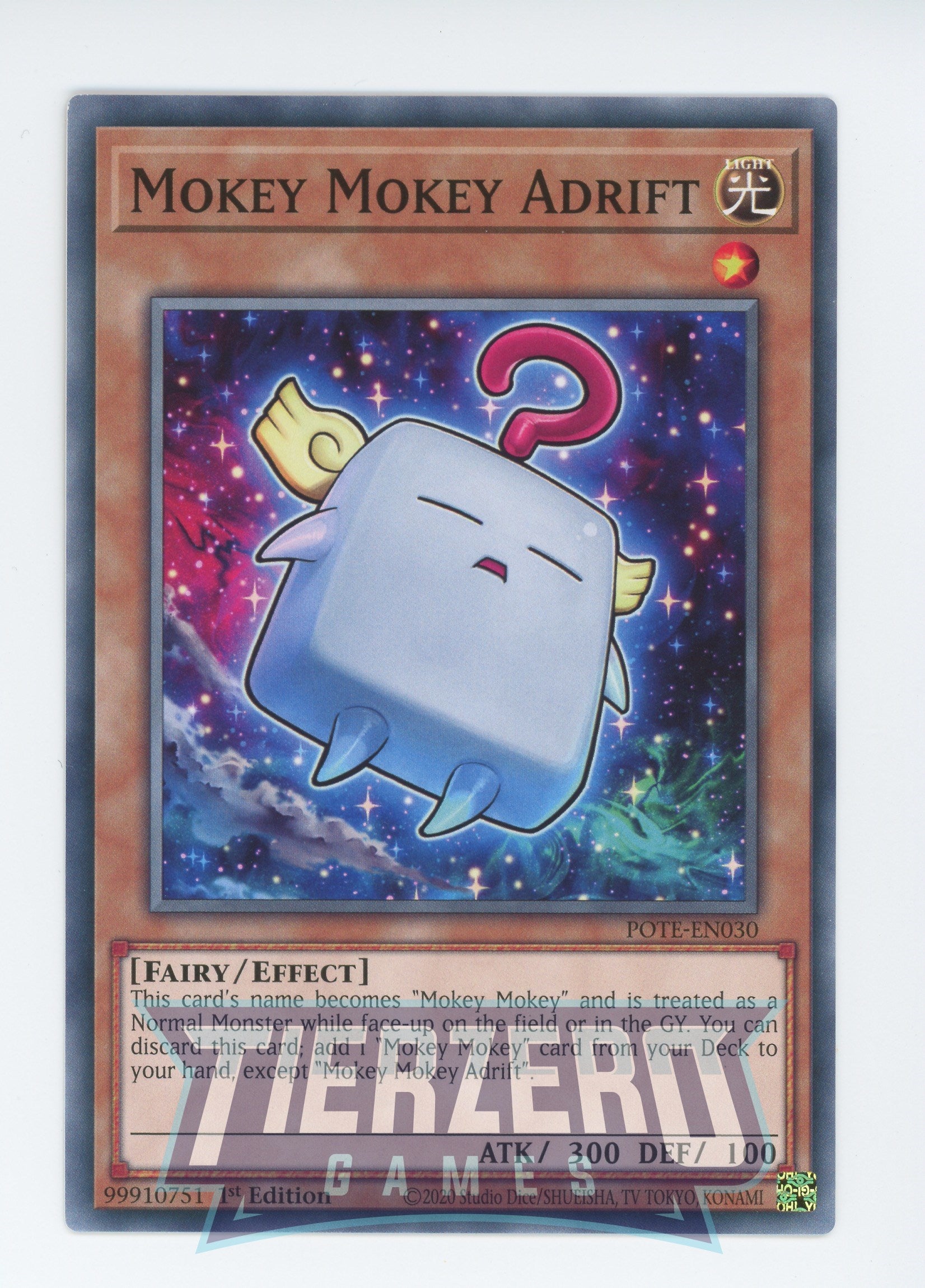 POTE-EN030 - Mokey Mokey Adrift - Common - Effect Monster - Power of the Elements