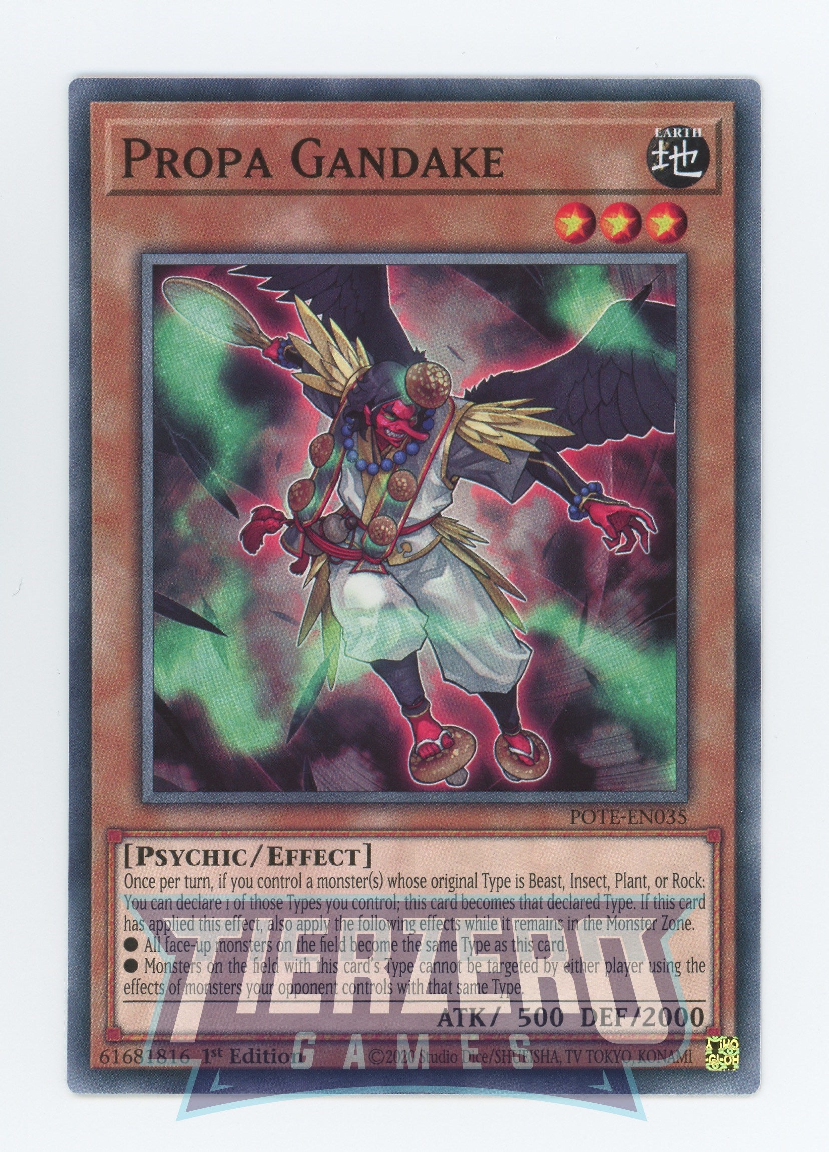 POTE-EN035 - Propa Gandake - Common - Effect Monster - Power of the Elements