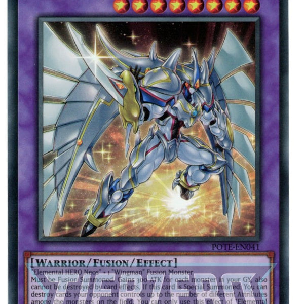 POTE-EN041 - Elemental HERO Shining Neos Wingman - Ultra Rare - Effect POTE-EN041 - Elemental HERO Shining Neos Wingman - Ultra Rare - Effect
