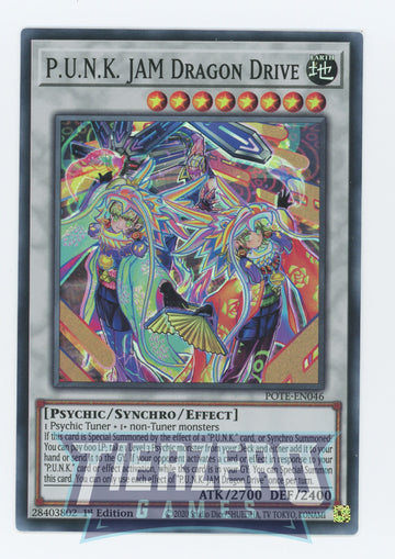 POTE-EN046 - P.U.N.K. JAM Dragon Drive - Super Rare - Power of the Elements
