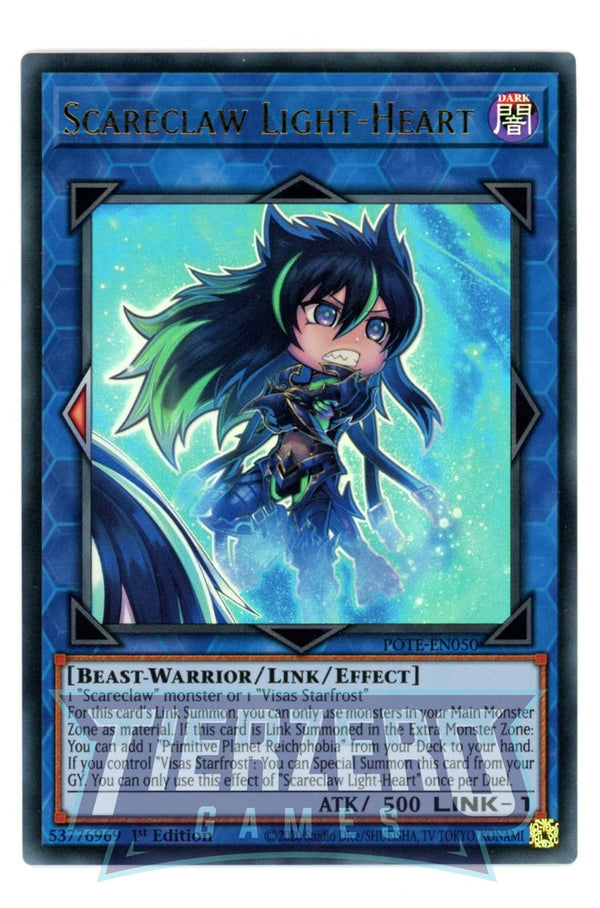 POTE-EN050 - Scareclaw Light-Heart - Ultra Rare - Effect Link Monster - Power of the Elements