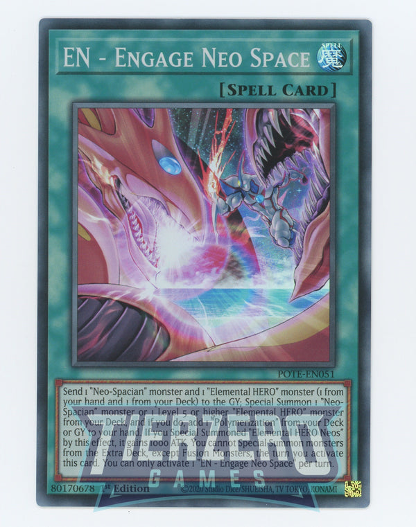 POTE-EN051 - EN - Engage Neo Space - Super Rare - Normal Spell - Power of the Elements