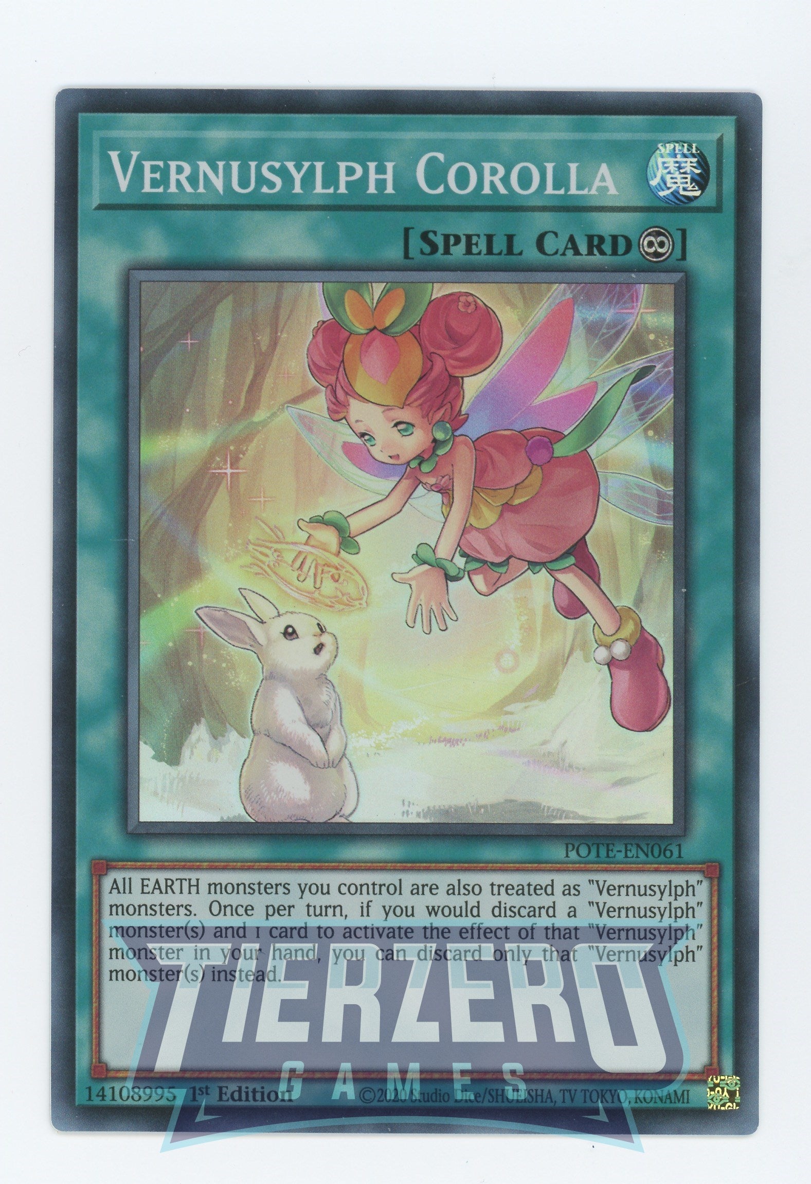 POTE-EN061 - Vernusylph Corolla - Super Rare - Continuous Spell - Power of the Elements