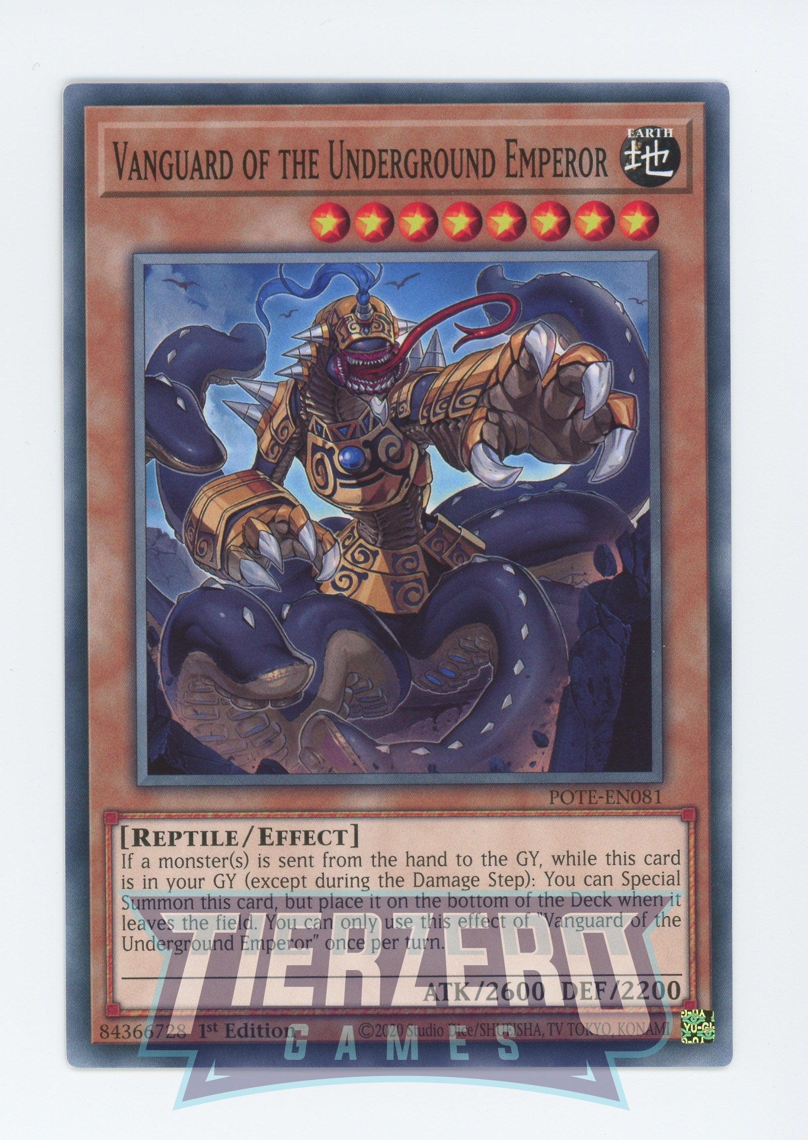 POTE-EN081 - Vanguard of the Underground Emperor - Common - Effect Monster - Power of the Elements