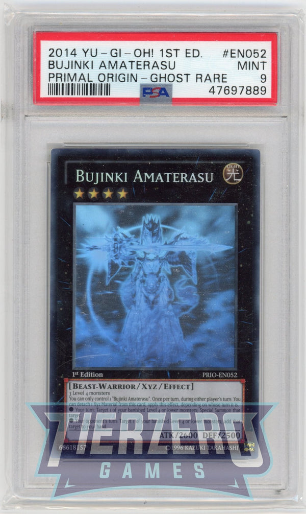 PRIO-EN052 - Bujinki Amaterasu - Ghost Rare - PSA 9 - A