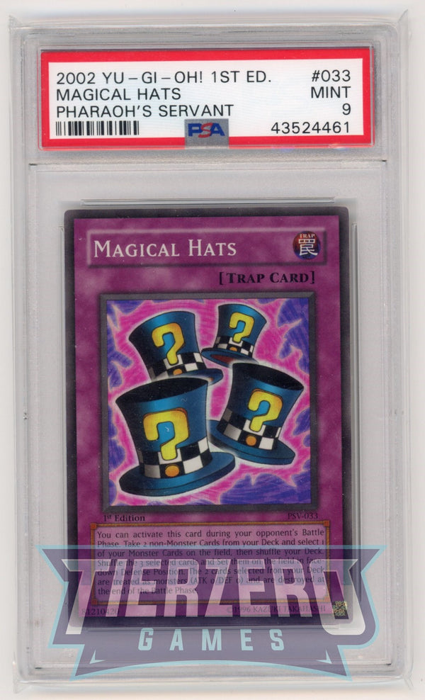 PSV-033 - Magical Hats - Super Rare - PSA 9 - 1st Edition