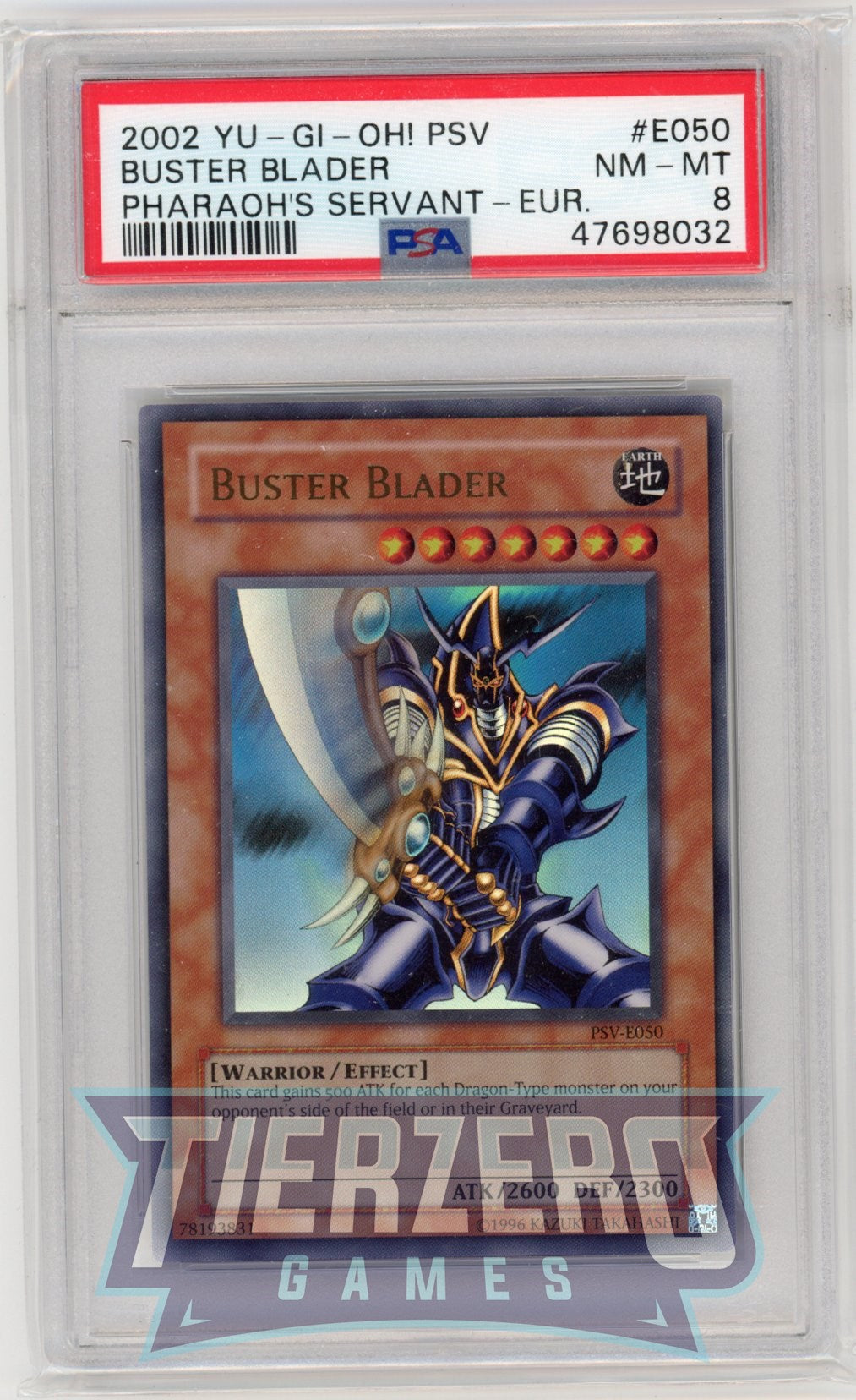 PSV-E050 - Buster Blader - Ultra Rare - PSA 8