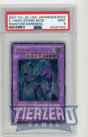 PTDN-JP043 - Elemental HERO Storm Neos - Super Rare - Phantom Darkness - PSA 9