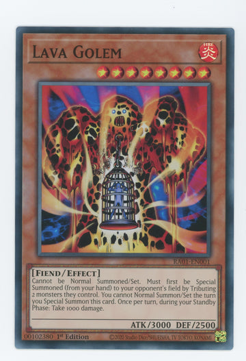 RA01-EN001 - Lava Golem - Super Rare - 25th Anniversary Rarity Collection