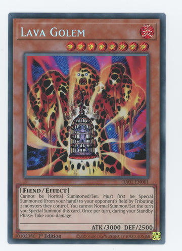 RA01-EN001 - Lava Golem - Secret Rare - 25th Anniversary Rarity Collection