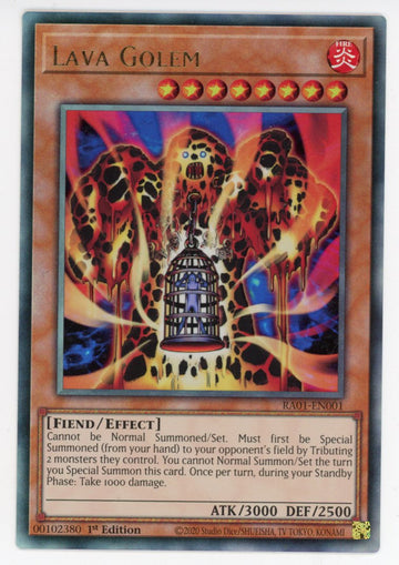 RA01-EN001 - Lava Golem (PUR) - Ultimate Rare - 25th Anniversary Rarity Collection