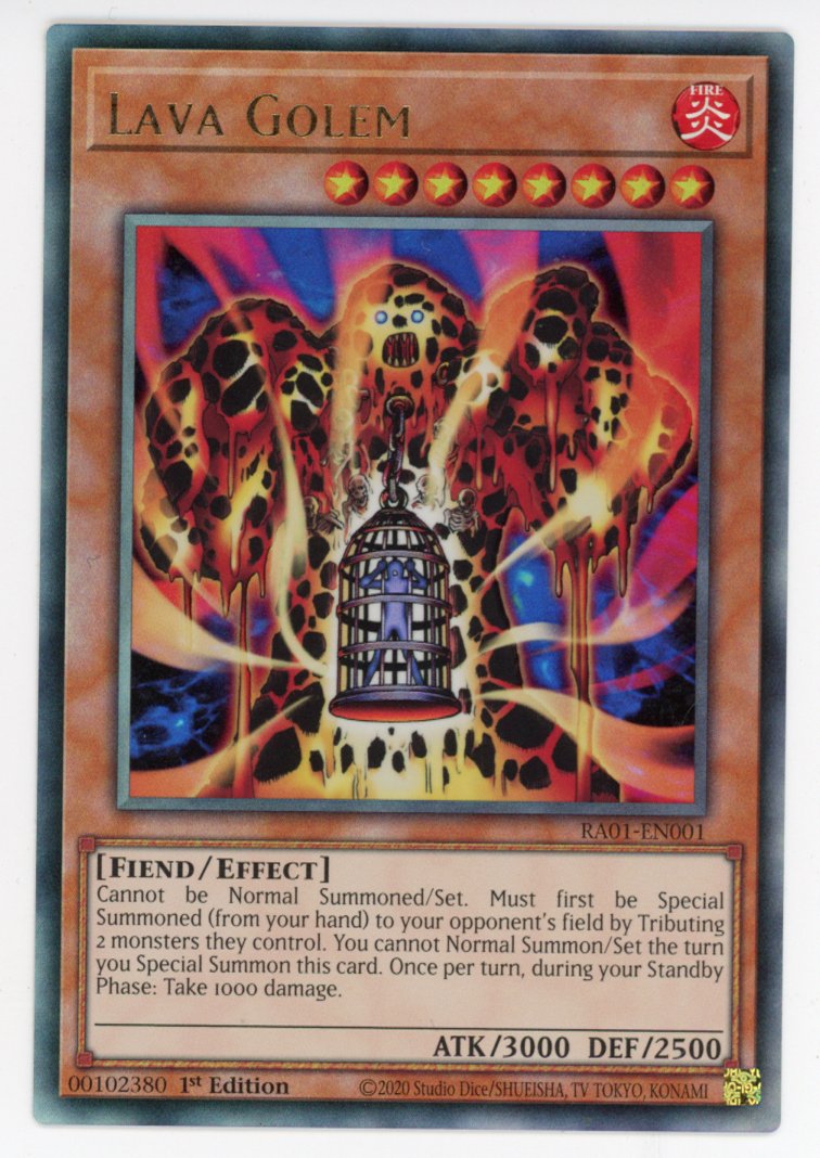 RA01-EN001 - Lava Golem - Ultimate Rare - Effect Monster - Rarity Collection