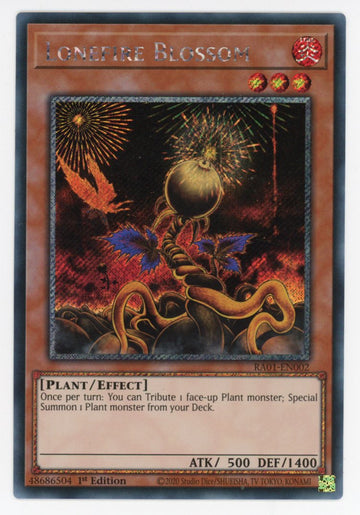 RA01-EN002 - Lonefire Blossom - Platinum Secret Rare - 25th Anniversary Rarity Collection