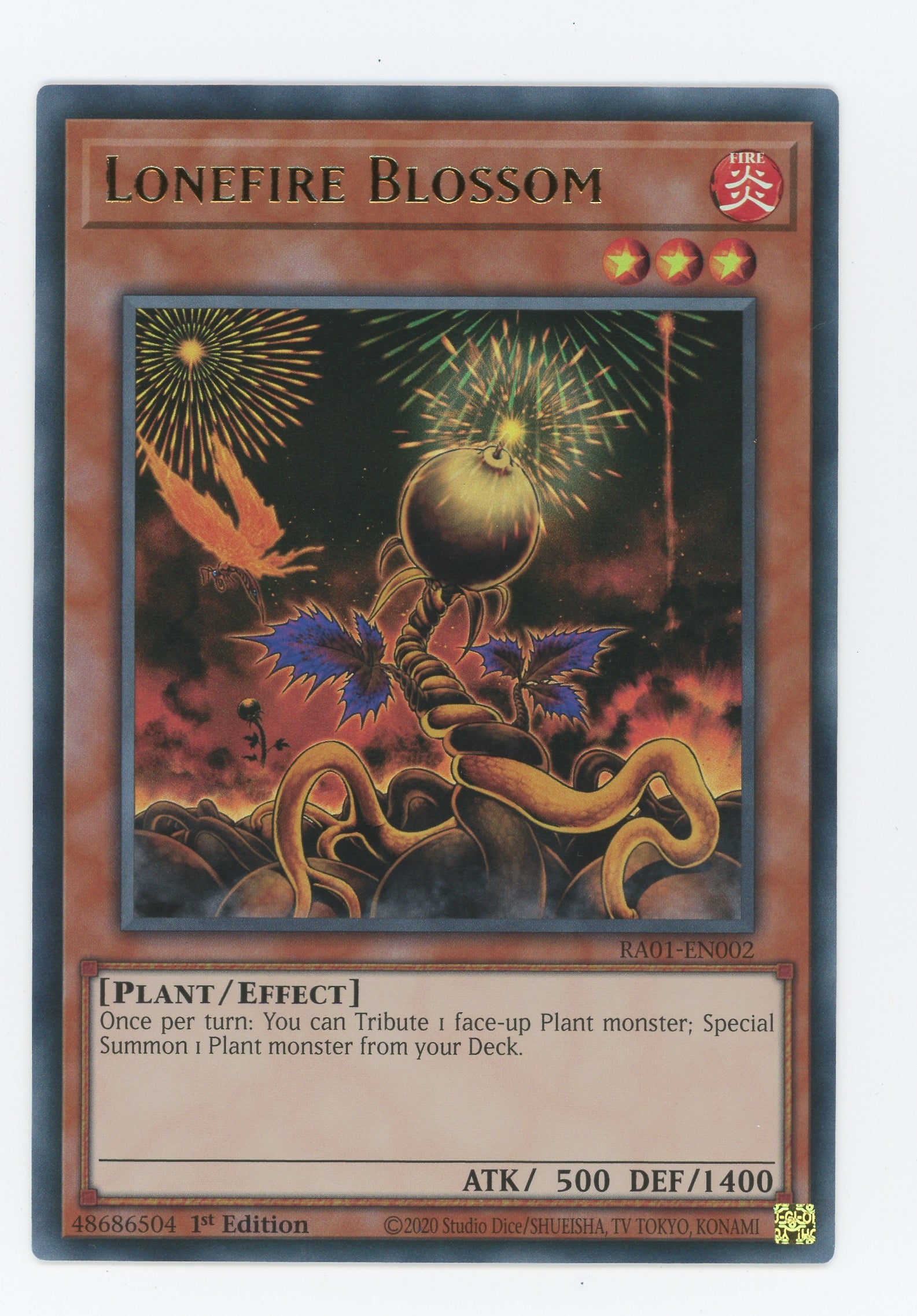 RA01-EN002 - Lonefire Blossom - Ultra Rare - Effect Monster - Rarity Collection