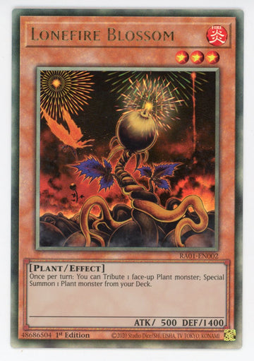 RA01-EN002 - Lonefire Blossom (PUR) - Ultimate Rare - 25th Anniversary Rarity Collection