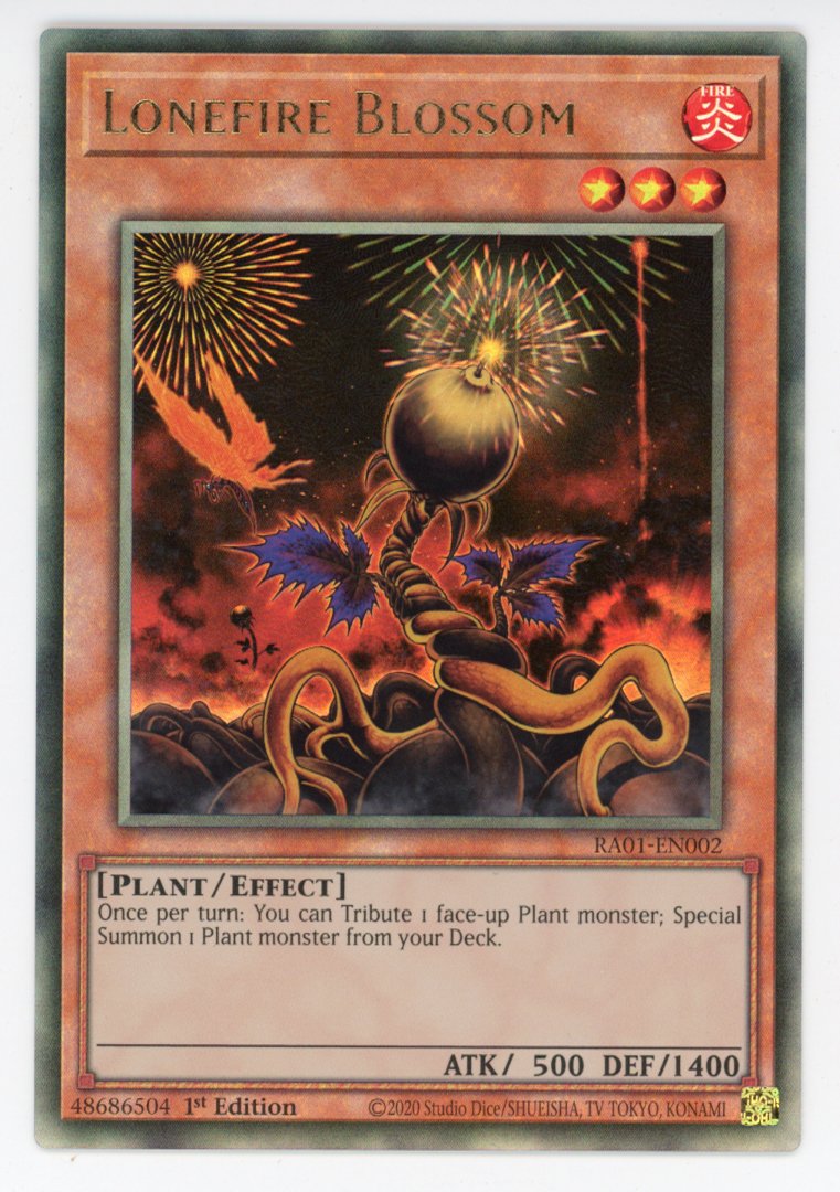 RA01-EN002 - Lonefire Blossom - Ultimate Rare - Effect Monster - Rarity Collection