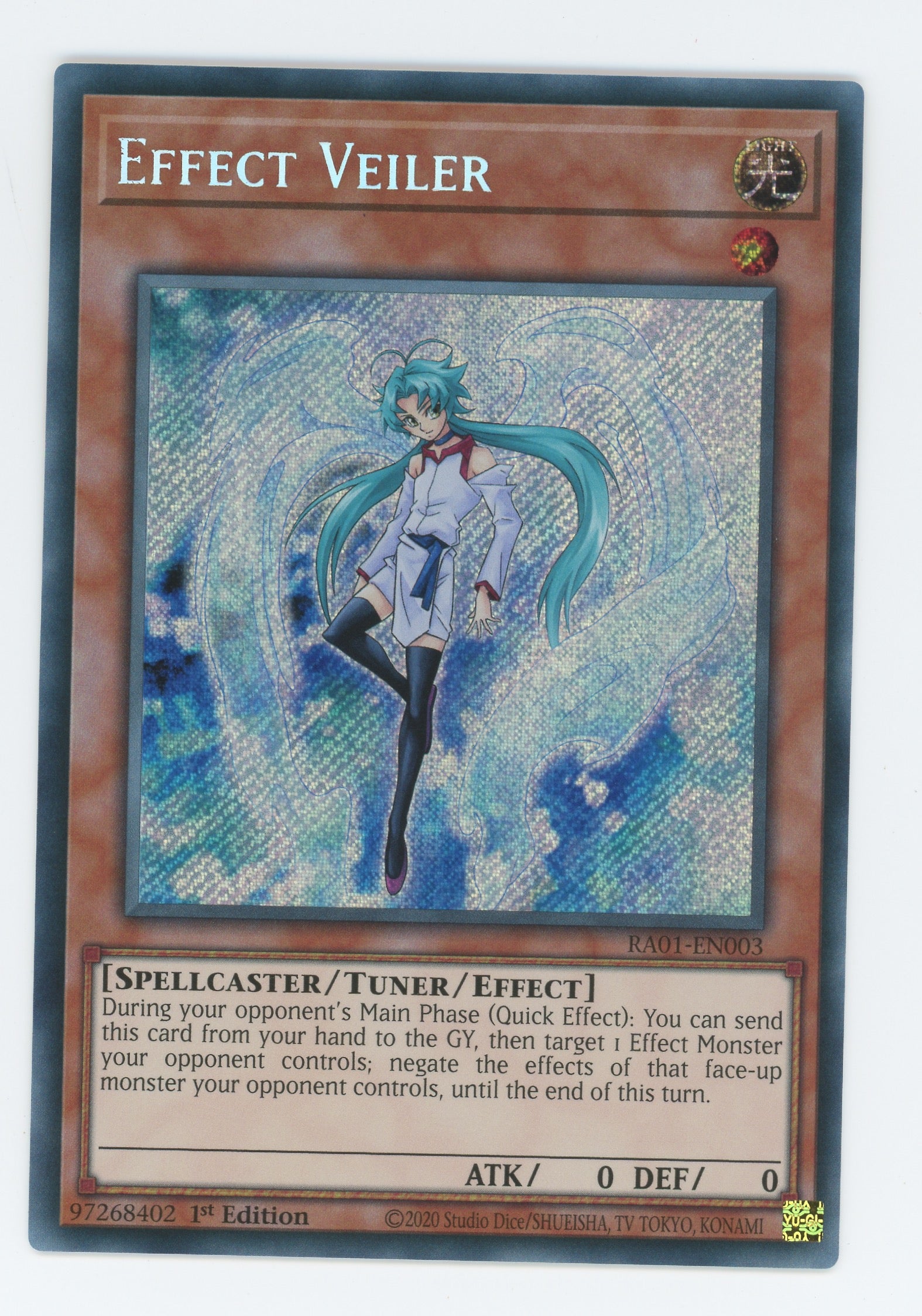 RA01-EN003 - Effect Veiler - Secret Rare - Effect Tuner monster - Rarity Collection