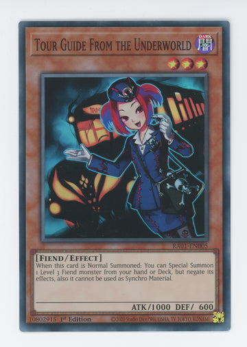 RA01-EN005 - Tour Guide From the Underworld - Super Rare - 25th Anniversary Rarity Collection