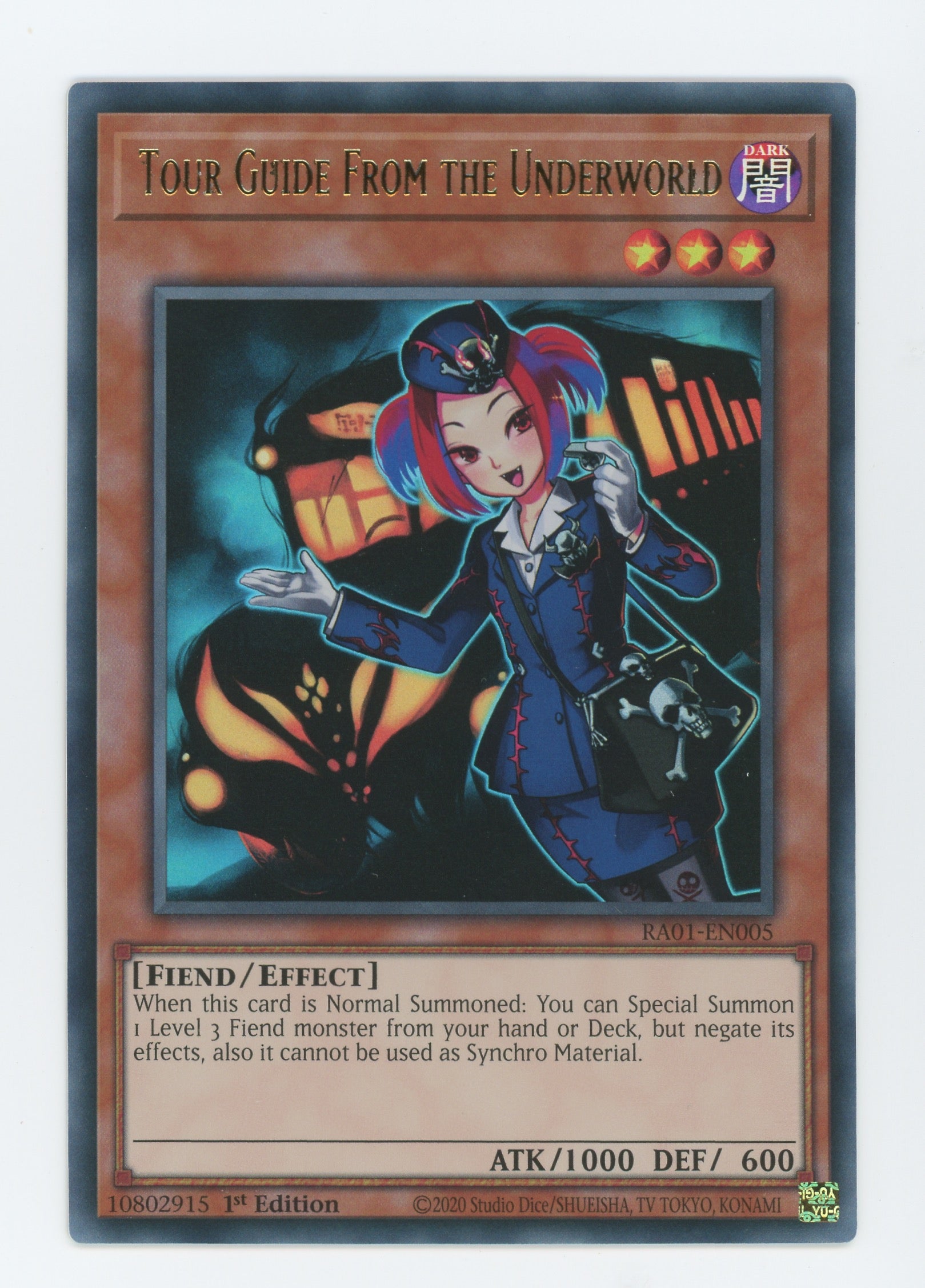 RA01-EN005 - Tour Guide From the Underworld - Ultra Rare - Effect Monster - Rarity Collection