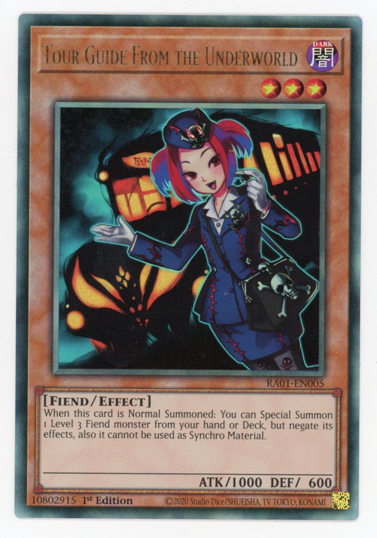 RA01-EN005 - Tour Guide From the Underworld - Ultimate Rare - Effect Monster - Rarity Collection