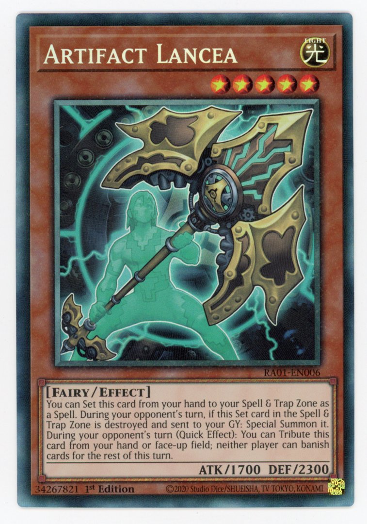 RA01-EN006 - Artifact Lancea - Collector's Rare - Effect Monster - Rarity Collection