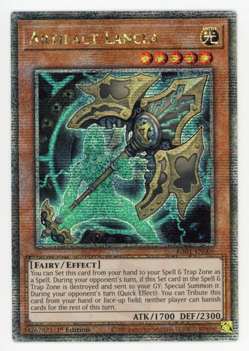 RA01-EN006 - Artifact Lancea - Quarter Century Secret Rare - 25th Anniversary Rarity Collection
