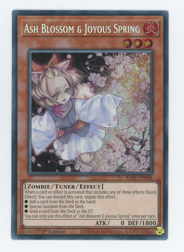RA01-EN008 - Ash Blossom & Joyous Spring - Secret Rare - 25th Anniversary Rarity Collection
