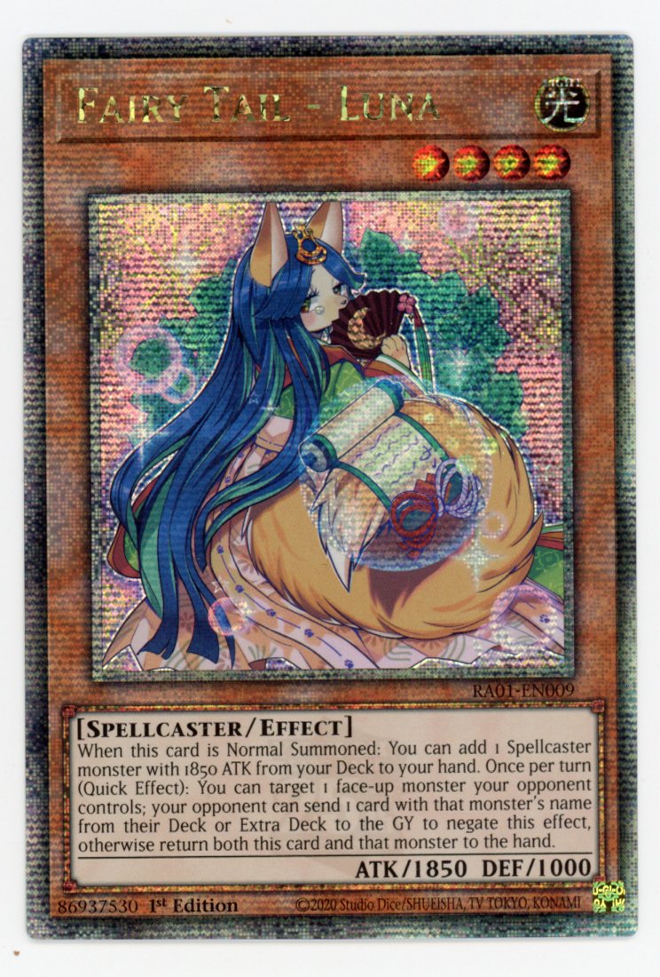 RA01-EN009 - Fairy Tail - Luna - Quarter Century Secret Rare - Effect Monster - Rarity Collection