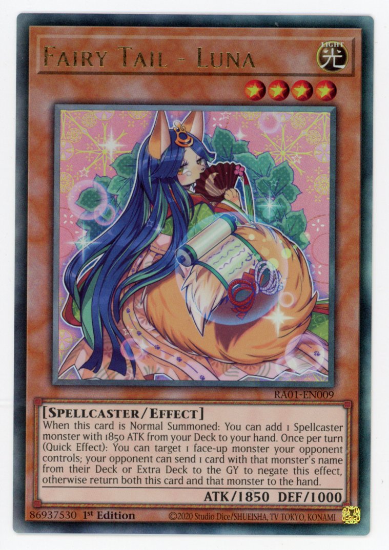 RA01-EN009 - Fairy Tail - Luna - Ultimate Rare - Effect Monster - Rarity Collection