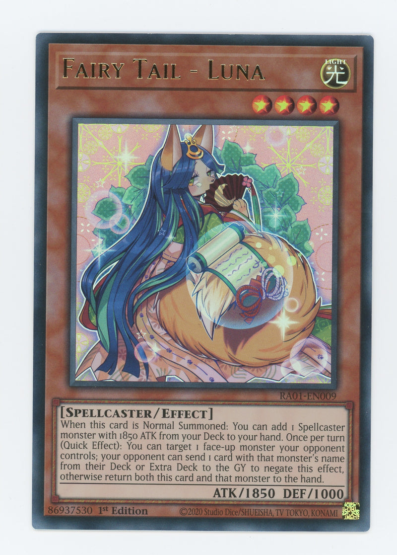 RA01-EN009 - Fairy Tail - Luna - Ultra Rare - Effect Monster - Rarity Collection